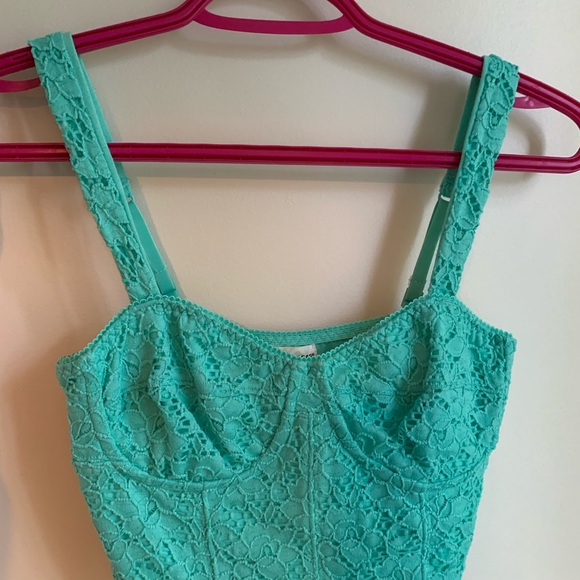 Teal bustier top - small - Picture 3 of 4